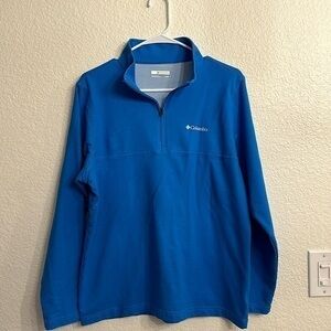 Columbia men light sweater medium blue